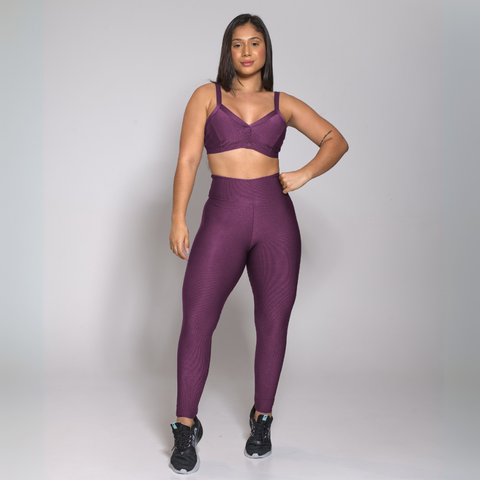 Conjunto Academia Treino Top e Calça Legging Feminino Fitness