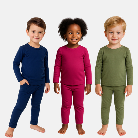 Conjunto Térmico Pelúciado Infantil Juvenil Menina e menino - Tamanhos 04 ao 14