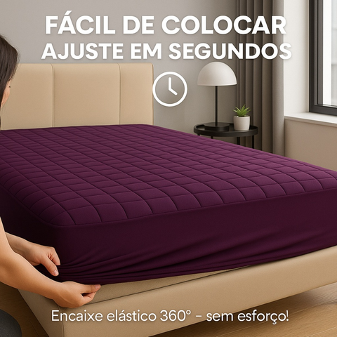 Protetor de Colchão Cama Queen Impermeável com Elastico