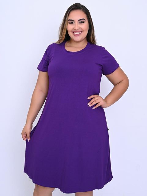 Vestido Plus Size Soltinho Em Dois Tamanhos e Várias Cores