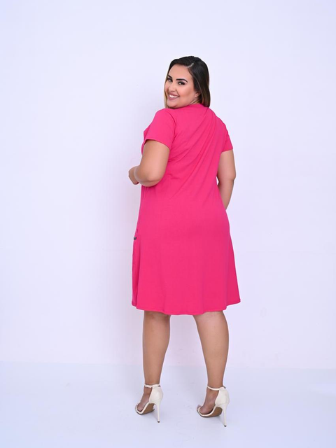 Vestido Plus Size Soltinho Em Dois Tamanhos e Várias Cores