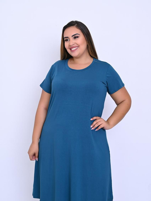 Vestido Plus Size Soltinho Em Dois Tamanhos e Várias Cores