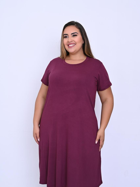 Vestido Plus Size Soltinho Em Dois Tamanhos e Várias Cores