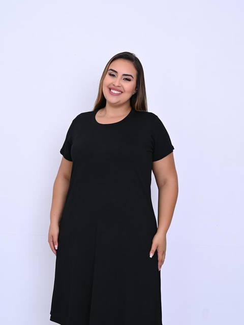 Vestido Plus Size Soltinho Em Dois Tamanhos e Várias Cores