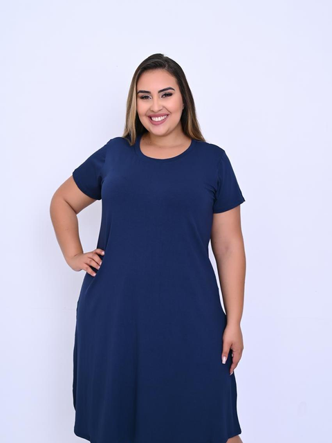 Vestido Plus Size Soltinho Em Dois Tamanhos e Várias Cores