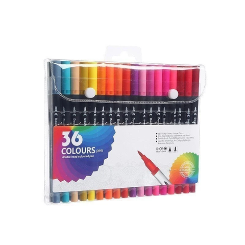 Canetas para Colorir com Pontas Duplas