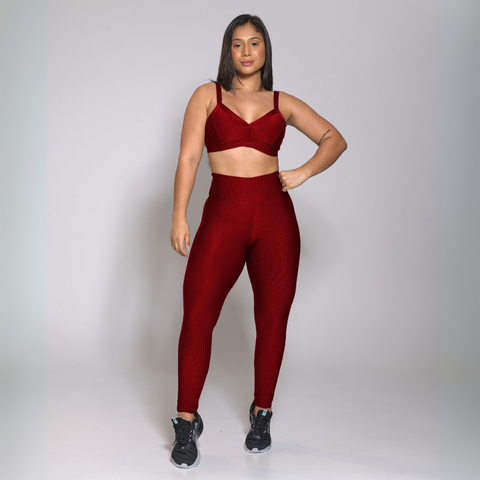 Conjunto Academia Treino Top e Calça Legging Feminino Fitness