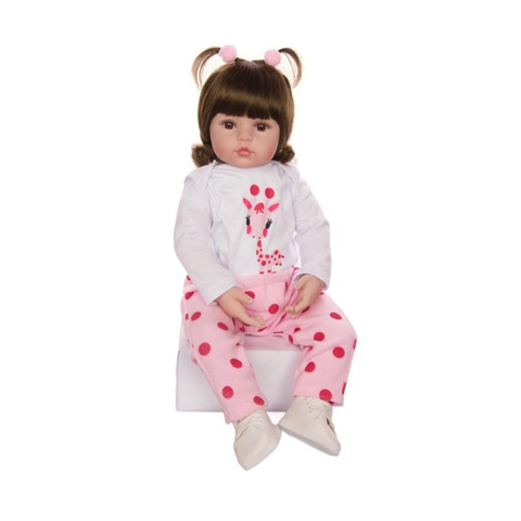 Boneca Reborn Bebê Girafinha Luxo Original 
