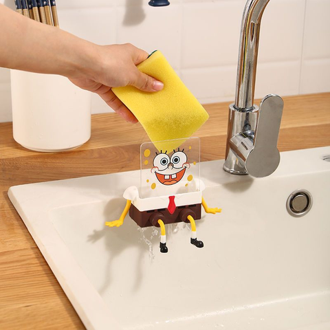 Porta esponja Bob Esponja Divertido – Ideal para Cozinha e Banheiro