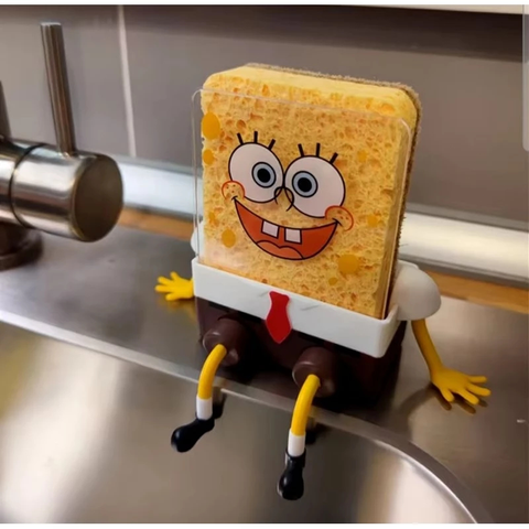 Porta esponja Bob Esponja Divertido – Ideal para Cozinha e Banheiro