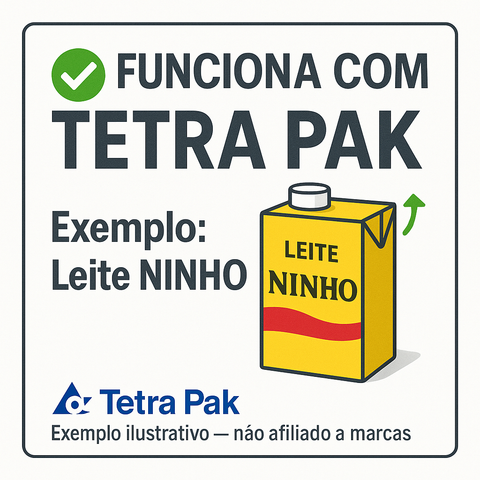 Tampa Caixinha de Leite Vaca Teta Para Caixas de Leite Tetra Pak