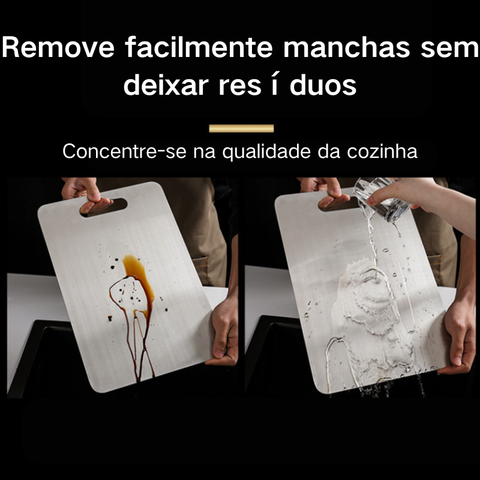 Tábua De Corte 304 Aço Inoxidável Antibacteriana À Prova De Mofo 46 cm tábua de cozinha