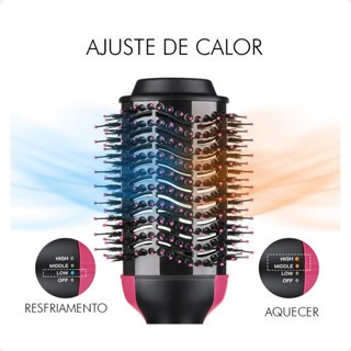 Escova Secadora Alisadora Elétrica Quente Cabelo com 3 em 1 Hair Styler 110v e 220v