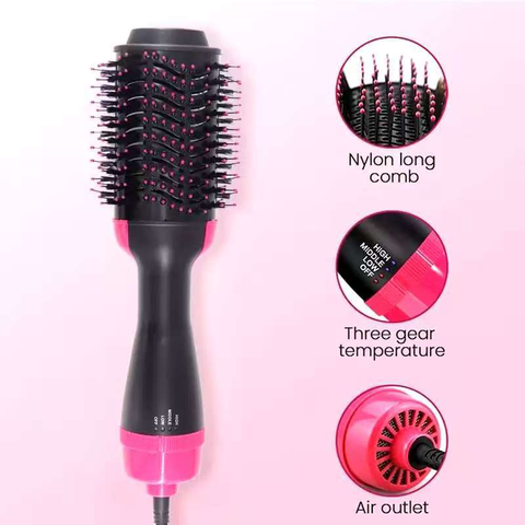 Escova Secadora Alisadora Elétrica Quente Cabelo com 3 em 1 Hair Styler 110v e 220v