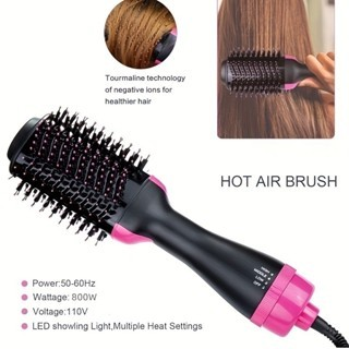 Escova Secadora Alisadora Elétrica Quente Cabelo com 3 em 1 Hair Styler 110v e 220v