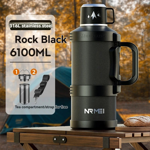 Garrafa Térmica Grande de Aço Inoxidável 2L, 4L, 5L, 6L
