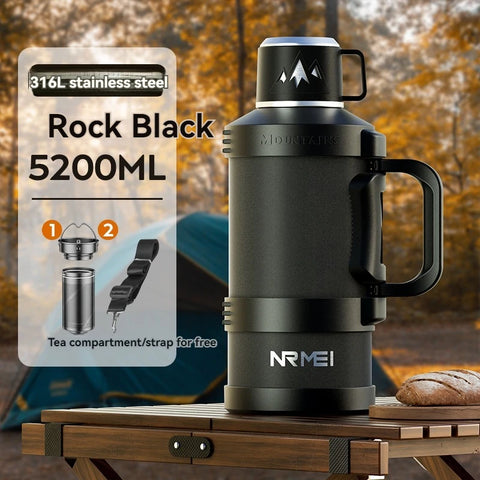 Garrafa Térmica Grande de Aço Inoxidável 2L, 4L, 5L, 6L