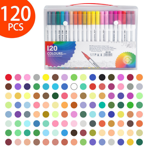 Canetas para Colorir com Pontas Duplas