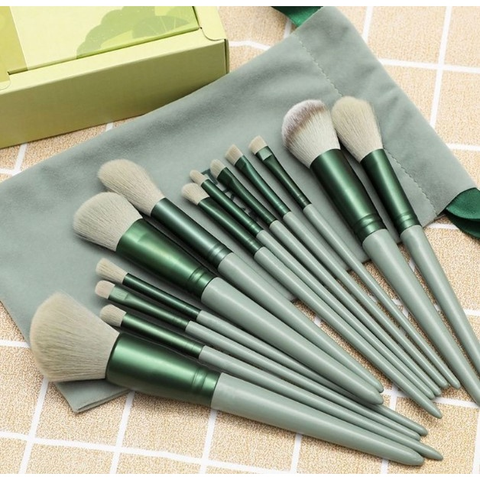 Pincéis De Maquiagem Contorno Kabuki Profissional Kit 13 Pçs