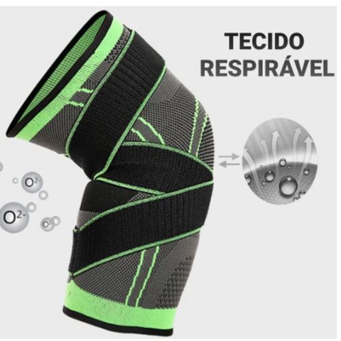 Kit 2 Joelheiras E Tornozeleira De Compressão 