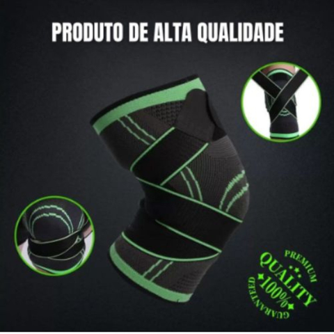 Kit 2 Joelheiras E Tornozeleira De Compressão 