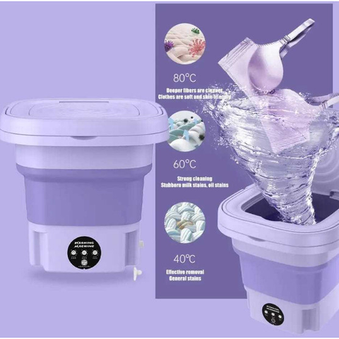Mini Máquina de Lavar Roupa 11L, Dobrável 