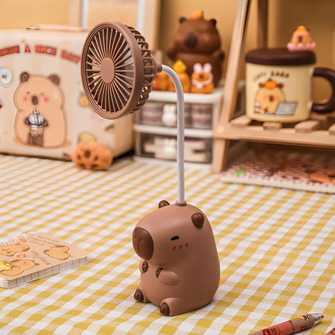 Mini Ventilador De Mesa Portátil Capivara