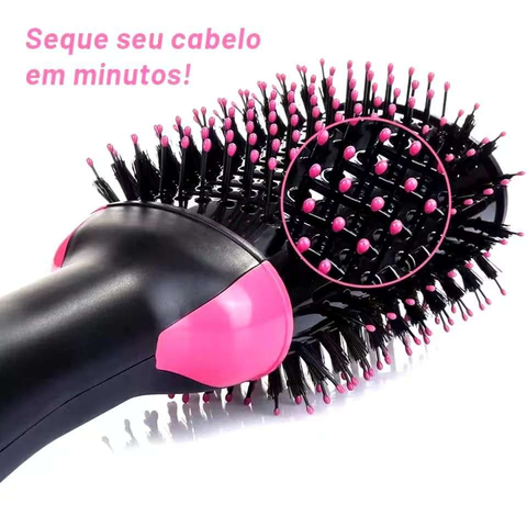 Escova Secadora Alisadora Elétrica Quente Cabelo com 3 em 1 Hair Styler 110v e 220v