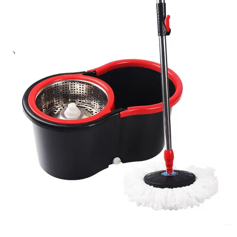 Mop para Limpeza Giratório 360°  com Cabo em  Aço Inox