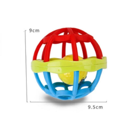 Kit 8 peças Mordedor para Bebe Sensorial Macio com Chocalho ou Kit 4 mordedores ou Bolinha Mordedor Silicone Baby Ball