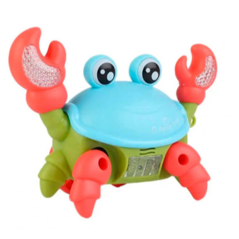 Brinquedo Caranguejo Fujão Musical Som Luz E Movimento Infantil Para Bebês