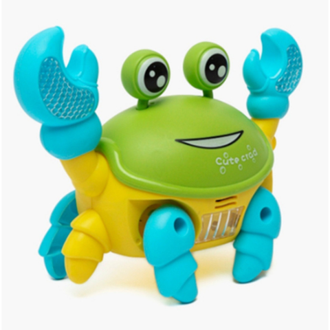 Brinquedo Caranguejo Fujão Musical Som Luz E Movimento Infantil Para Bebês
