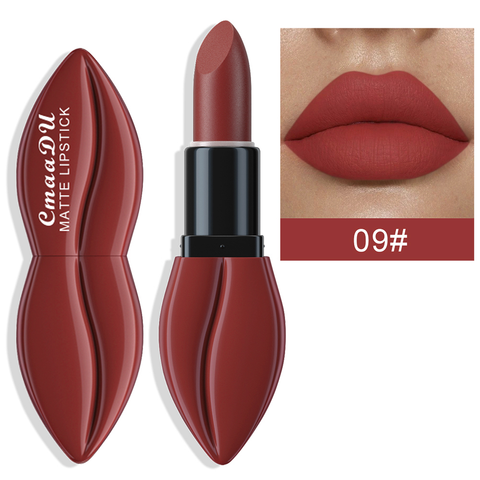 Batom Com Brilho Labial Fosco De 10 Cores, CmaaDu À Prova D'água , Duradouro