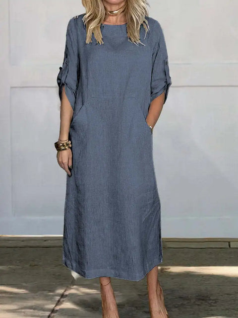 https://rario10.com.br/products/vestido-de-verao-solto-casual-elegante-solido-manga-curta?variant=41637376000090