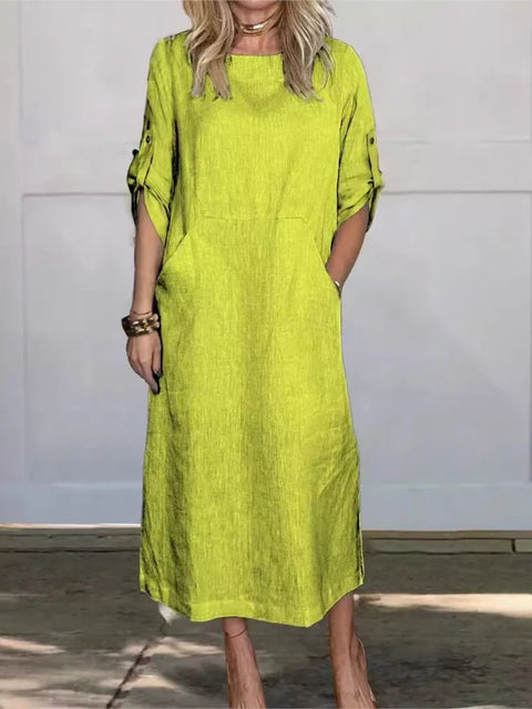 https://rario10.com.br/products/vestido-de-verao-solto-casual-elegante-solido-manga-curta?variant=41637376000090