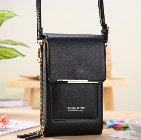Bolsa de Couro Legítimo Forever -rario10.com.br