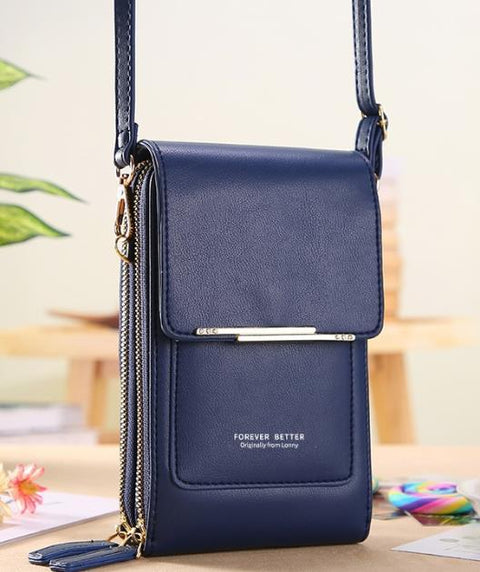Bolsa de Couro Legítimo Forever -rario10.com.br