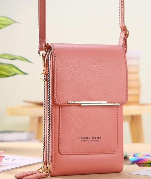 Bolsa de Couro Legítimo Forever -rario10.com.br