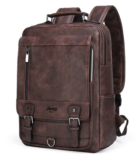 Mochila de Couro Executiva