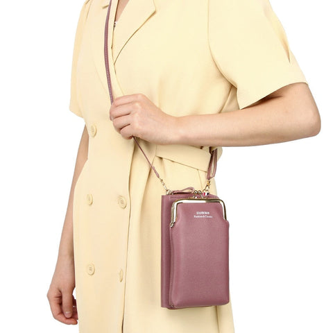 Bolsa Feminina Transvesal Com Clipe
